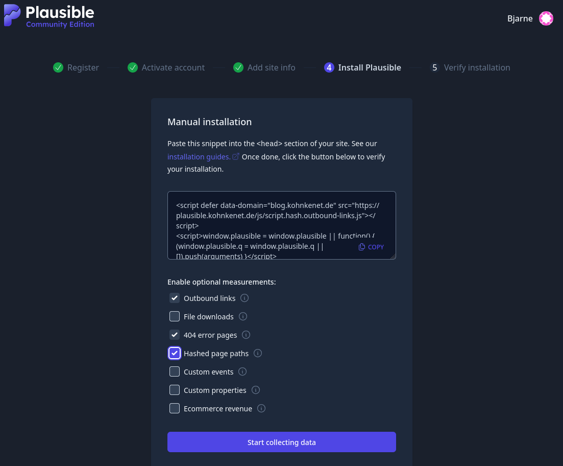 select data collection