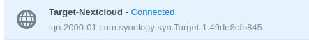 Verifying the iSCSI connection on Synology